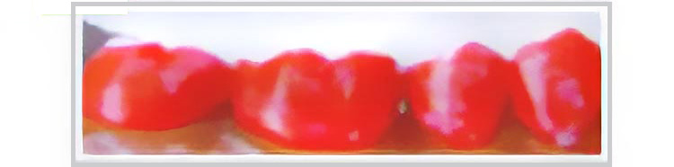 薬剤を塗布した歯の画像